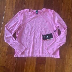 Spyder Active Shirt Athletic Pink Long Sleeve Women's Size XL ~Thumbholes SP188R